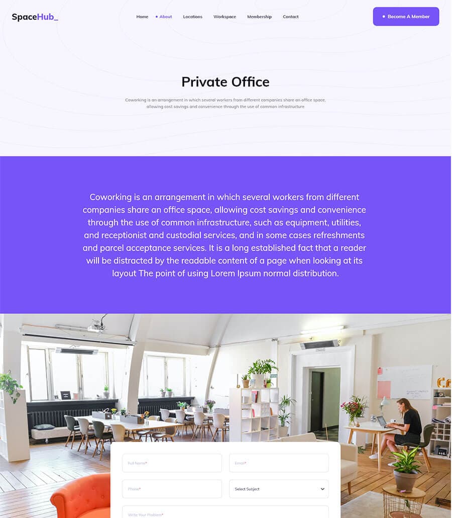 Space Hub Workspace Details Page thumbnail